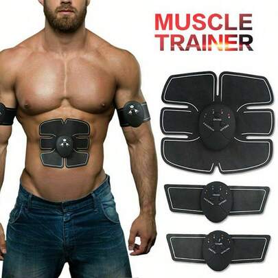 Electric Muscle Toner EMS Machine Wireless Toning Belt 6 Six Pack Abs Fat Burner