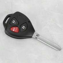 Acouto Estuche de 3 Botones para Llavero Carcasa para Llave de Coche Cubierta de Llavero de ABS Estuche Remoto para Llavero para Yaris Venza - 1 - Ver 4