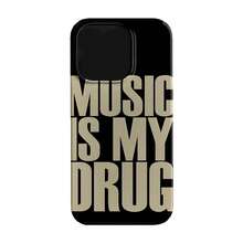 Black MUSIC IS MY DRUG Luck Phone 17 16 14 13 12 11 15 Pro Aia XR X XSMax 78 Plus Shockproof Soft Coverchristmasfall Phone Casephone 17halloween Accessories - Trộn màu - Xem 1