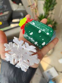 1pc Christmas New Acetate Santa Claus Hair Clip, Sweet & Cute Atmosphere Hair Claw, Creative High-End Retro Leaf Hair Clip For Women Elegant Hair Accessories Elegant Claw Clip Winter Hair Clutch