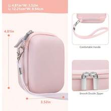 Digital Camera Case Compatible With  PIXPRO FZ55 FZ45 Friendly Zoom Digital Camera Vlogging Camera Storage Holder Travel Bag With Mesh Pocket For Battery USB Cable SD Card Pink - 粉色 - 查看 3