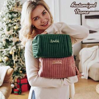 Bolsas de maquillaje personalizadas, regalos para damas de honor, regalos de boda, bolsas de artículos de tocador y maquillaje de viaje, regalos para mamá, regalos de cumpleaños, regalos de Navidad