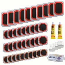 Heavy Duty Rubber Bicycle Tire Repair Kit, Includes 38 Vulcanized Patches & 4 Metal Rasp Files, Suitable For All Bike Types - Essential Bike Enthusiast Puncture Repair Tool,Tools For Men - Multicolor - View 6