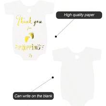 Joycraft 100Pcs Thank You Gift Tags With String - Gold 'Thank You For Popping By' Labels 2.36x2 Inch Popcorn Favor Paper Tags For Baby Shower  Popcorn Bags Gift Wrapping DIY Craft - Perfect For Celebrations And Thoughtful Presentations