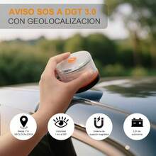 Traffic-Approved Emergency Car Light, With SIM Card And Paid Data Until 2038, Traffic-Approved V16 Beacon With Geolocation, Mandatory January 2026, V16 Light With Geolocation 3.0, Approved By Traffic Authorities - LUZ-V16-EX-1 PCS - 查看 3