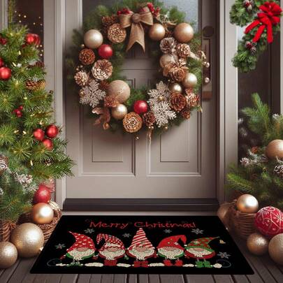 1pc Dog Mat Cat Rug HELLO And Welcome Entrance Door Mat High-End Entrance Step Mat Non Slip Entrance Carpet Light Luxury Entrance Household Mat Bathroom Floor Mat Door Mat Living Room Mat Spring Summer Autumn Winter Father's Day Mother's Day Gift