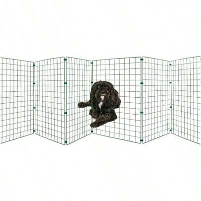 Freestanding Dog Barrier - 3 Panels 60cm - H RoomHallway Dog Fence Divider, Folding Dog Gate, Dog Fence Indoors, Puppy Gate, Standing Dog Barrier, Adj
