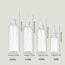 防漏尖头分配瓶 - 塑料旅行装乳液、精华液和精华素容器 | 易于挤压、可密封的分装瓶 - 彩色 - 查看 6