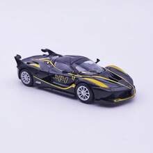 Burago 1:64 比例法拉利系列合金压铸汽车模型，微缩仿真压铸车，收藏级迷你跑车，汽车模型装饰，生日、新年、圣诞节男士礼物 - 1:64 Ferrari-FXX K BLACK - 查看 2