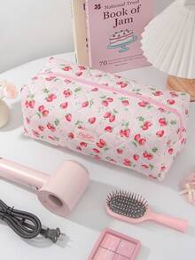 1Pc Cute Strawberry Pattern Print Hair Dryer Storage Bags Hair Curler Storage Bags For Travel Portable Hair Dryer Storage Bag Multifunctional Cosmetic Bag Cosmetic Storage,Hair Care Essential Oil Storage Bag ,Travel Toiletry Bag Handbag Dustproof Large Capacity Electric Curling Wand Straight Plate Clip Protective Cover Hair Dryer Storage Travel Essentials - 彩色 - 查看 14