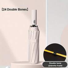 24 伞骨全自动雨伞，适用于学校、办公室、家庭、旅行男孩情人节心形情人节