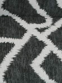 1 pieza Funda de sofá de estiramiento con patrón geométrico, de tela de poliéster de estilo moderno, lavable a máquina, apta para todas las estaciones, no incluye funda de almohada - Blanco y Negro - Ver 3