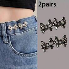 1/2/3/4/6 Pairs Butterfly Buckle Waist Cincher Removable Buckle Waist Trainer, No Sewing Required - Multicolor - View 34