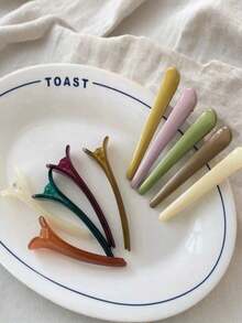 5 Stück vielseitige farbige Pony-Clips, Seitenklemmen, faltenfrei Haarklammern, Entenklemmen, Gesichtswäsche-Clips, Haaraccessoires für Frauen, Geschenke, Reisen, Geschenke für Frauen, Haarsachen, Strumpfstopfer