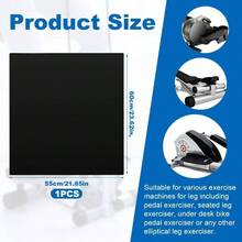 Under Desk Ellipse Anti - Slip Silicone, 23.62x21.65in Ellipse Leg Exerciser Non - Slip Workout Ellipticals Treadmill Hard Floor Protector Carpet Exercise Equipment