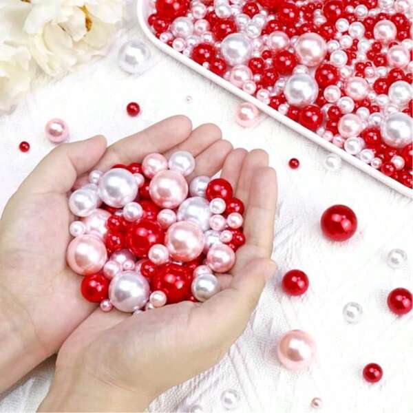 2300 piezas de perlas artificiales flotantes sin agujeros, para rellenar jarrones, decoración de jarrones, decoración de velas flotantes, centro de mesa del hogar, adecuado para bodas DIY, cumpleaños, fiestas temáticas, Halloween, decoración navideña, tamaños mixtos de 10 mm, 16 mm, 20 mm (incluidas las perlas de agua)