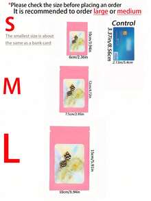 10/30/50/100pcs PVC Jewelry Storage Bag, Laser Transparent Sliver Packaging Bag,Sealable Bags For Packaging,Minimalist Solid Jewelry Bag For Bracelets, Home Gift For Valentine's Day - Blue - View 3