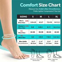 2 件/套高品质踝部支撑套，足弓和踝部支撑压缩袜，露趾设计，适合日常穿着和户外活动，弹性足部支撑，运动踝部支撑 - 彩色 - 查看 10