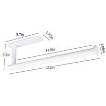 1 Stück schwarzer Papier-Taschentuchhalter, klebefrei an der Wand montierbar für einfache Installation, Wandhalterung für Küche, Handtuchhalter unter dem Schrank, Küchenrollenhalter für Badezimmer, Küche, Speisekammer, Spüle, Balkon, Toilettenpapierhalter, Aufbewahrungsregal für Frischhaltefolie/Alufolie, selbstklebend