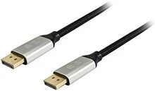 Equip 119262 cable DisplayPort 2 m Aluminio, Negro - Blanco - Ver 2