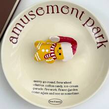 1pc Christmas New Acetate Santa Claus Hair Clip, Sweet & Cute Atmosphere Hair Claw, Creative High-End Retro Leaf Hair Clip For Women Elegant Hair Accessories Elegant Claw Clip Winter Hair Clutch