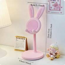Little Rabbit Mobile Phone Stand, Height Adjustable, Suitable For Live Streaming And Video Shooting, Cute Decorative Base, Lightweight Design, Ergonomic Support, No Need For Handheld Smartphone Holder, Suitable For Mobile Photographers And Social Media Creators