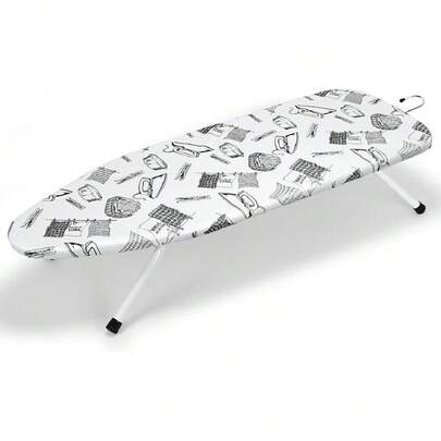 13"X36"Table Top Ironing Board With Thicken Felt Padding, Heat Resistant Cover,Stainless Steel Hook,Extra Long Ironing Area,23195343