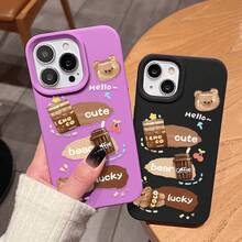 Funda protectora suave de alta calidad con orificios grandes, compatible con los modelos phone 17, 16, 15, 14, 13, 12 y 11 Plus Pro. Disponible en negro clásico, morado, gris y blanco. Ideal para Halloween y Acción de Gracias. - Blanco - Ver 8