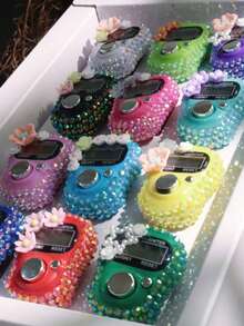 1pc 2026 Spring Ramadan | Mini Finger Ring With Flower & Rhinestone Counter, Middle Eastern Ramadan Prayer Counting Tool - Multicolor - View 2