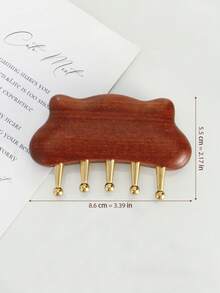 1个黄铜按摩梳，按摩刷，适用于腹部、腿部、身体肌肉放松按摩工具 - 彩色 - 查看 12