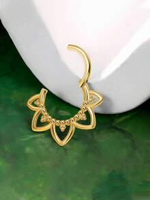 1 chiếc khuyên mũi/sụn tai dạng vòng phân đoạn bằng thép không gỉ 316L cỡ 16G, trang sức xỏ khuyên không gây dị ứng, có màu vàng và bạc, phù hợp với nhiều kiểu xỏ khuyên như khuyên mũi, khuyên sụn tai, khuyên tai daith, khuyên tai helix, v.v. Thích hợp để đeo hàng ngày. - 1 cái - Xem 14