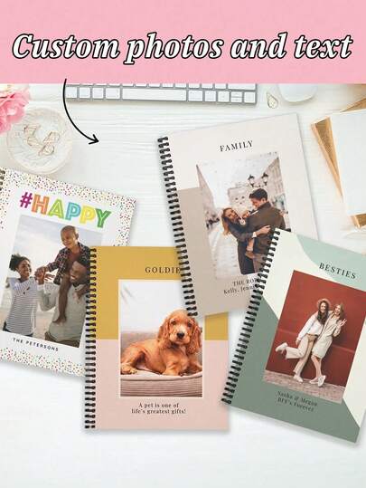 Cuaderno islámico personalizado y personalizado - Cuaderno de espiral de 20.7x14.3cm con texto de portada personalizable (por ejemplo, "Empezar con Bismillah, terminar con Alhamdulillah"). Presenta caligrafía árabe, patrones islámicos dorados y 100 páginas interiores rayadas. Un regalo espiritual ideal para estudiantes, amigos y familias. Perfecto para escribir un diario, registros de oración, notas de estudio o reflexiones de Ramadán.