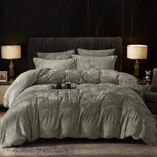 Queen Size 3pcs Ultra Soft Breathable Comforter Cover Set, Luxury Cozy Flannel Duvet Cover With Pillow Shams, 90" X 90", Dark Grey,  And  Bedding Collection - 煙燻橄欖(無被子) - 查看 1
