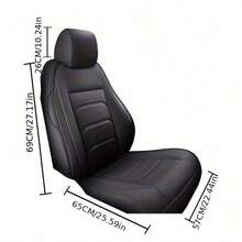 Custom Fit For CRV Car Seat Covers Fit For CRV With Faux Leather(Full Set) - Màu be - Xem 3