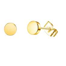 1-3 Paar Ohrstecker für Frauen und Mädchen, Punkt Knorpel Ohrstecker Set, Nickel-freie Ohrringe aus Edelstahl und 14 Karat Gold, Geschenk für Frauen - Gold - Übersicht 9