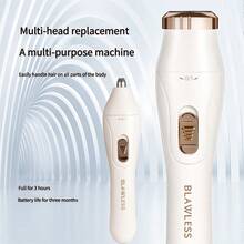 3-In-1 Electric Shaver, Suitable For Women, Wet & Dry Use, For Eyebrows, Face, Legs, Underarms, Portable Bikini Trimmer - Rechargeable Cordless Design, Gentle Shaving - View 13