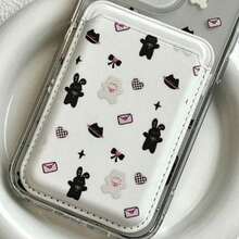 1件创意涂鸦乡村风格番茄、兔子、梨图案磁性卡套及手机背贴 - 彩色 - 查看 9