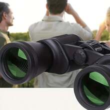 10x50 成人高倍率双筒望远镜 - 轻巧、紧凑的设计、大目镜，适合观鸟、旅行、狩猎、徒步旅行和体育赛事，狩猎双筒望远镜