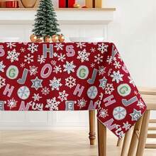 1 copo de nieve, letra colorida, estrella, rectangular, de poliéster duradero, ideal para el hogar, la cocina, el jardín, fiestas, bodas, restaurantes y banquetes, decoración para bodas y Navidad.