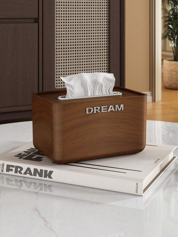 Multifunctional Tissue Box Cover - Decorative Storage For Tissues, Phones - Compact Rectangular Desktop Storage Box, Suitable For Home, Office, Bedroom, Living Room