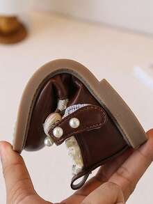 1双高品质幼儿及小童平底鞋，饰有闪亮珍珠，新款防滑透气女童运动鞋，春秋季新款时尚公主鞋，软底幼儿女童鞋，夏季新款 - 棕色 - 查看 8