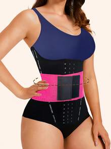 2-Layer Waist Trainer, Compression Waist Trimmer Belt For Workout, Running, Fitness - Sweat Enhancing, Waist Shaping