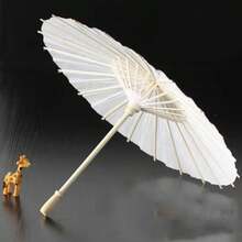 1pc/6pcs/10pcs High Quality Western/European Style Wedding Decoration Parasol, Customizable White Paper Umbrella, Bridal Parasol, Wedding Decor, Creative Gift, Birthday Gift - For Wedding Favors, Japanese/Chinese Style Umbrellas, DIY Wedding & Party Decoration Paper Umbrellas - White - View 19