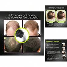 2 Paquetes de Fibras Naturales Capilares de 44g - MX | Disimulan Calvicie, Adherentes y Añaden Volumen a Todo Tipo de Cabello - Negro Estándar - Negro - Ver 2