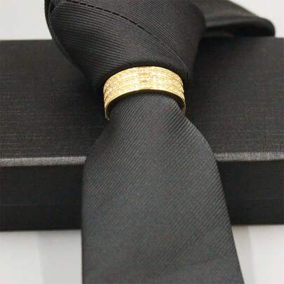 Neuankömmling Hochwertige Zirkonia Mikro-Einlegearbeit Krawattenklammer Krawattenhalter Accessoire, modische Businesskleidung für Herren