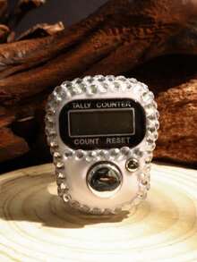 1个/5个/10个伊斯兰风格水钻念珠计数器，开斋节祝福礼物祈祷计数器 - 彩色 - 查看 5