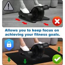 Under Desk Ellipse Anti - Slip Silicone, 23.62x21.65in Ellipse Leg Exerciser Non - Slip Workout Ellipticals Treadmill Hard Floor Protector Carpet Exercise Equipment