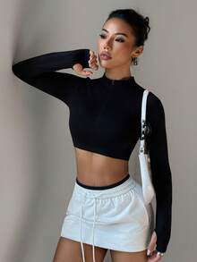 Autumn Women's Sports Sweatshirt - Long - Sleeve With Thumb Holes, Half - Zip Pullover, Ideal For Hiking, Casual Wear & Yoga