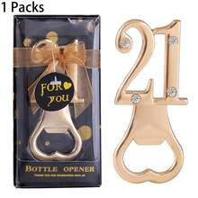 Apribottiglie per compleanno, inclusi 15, 18, 21, 30, 40, 50, 55, 60, 65, 70, 75, 80, 90, 100 anni, regali per feste di compleanno, anniversari di matrimonio o anniversari, decorazioni e souvenir per feste, regali per gli ospiti, regali per addio al nubilato e matrimonio, regali di San Valentino