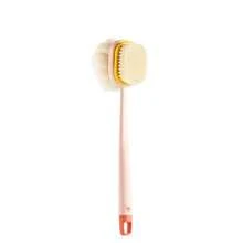 1Pc Cepillo de Baño de Esponja Rosa de Pelo Largo y Suave, Cepillo de Ducha de Doble Cara, Exfoliante para la Espalda - Rosa - Ver 9